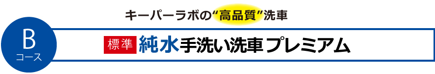 純水手洗い洗車プレミアム